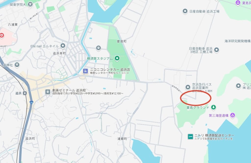 横須賀市夏島町|道路が冠水している箇所