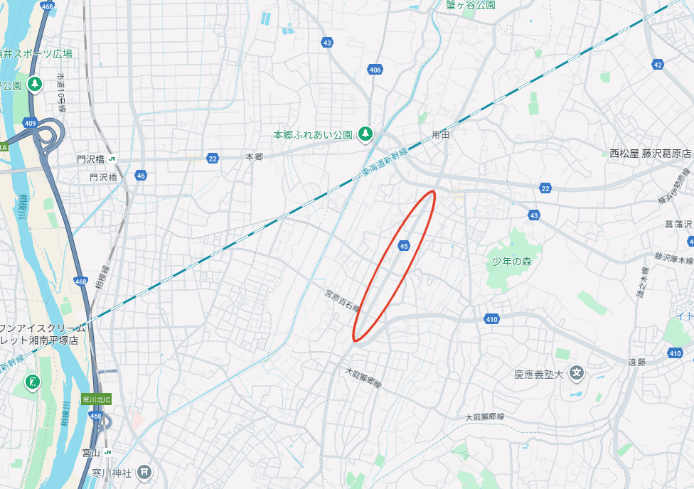 2025年8月19日の午前１時ごろ、藤沢市宮原地区で漏水が発生し道路の伊津部が冠水しました。｜道路冠水による通行止め区間（宮原南～用田）