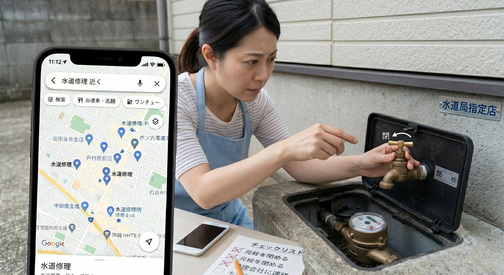 4. 水道修理業者が到着するまでにやっておくべき応急処置