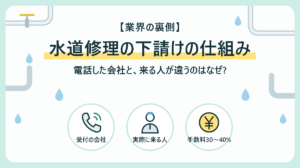 水道修理の下請けの仕組み｜電話した会社と来る人が違う理由と損をしない聞き方【業界の裏側】
