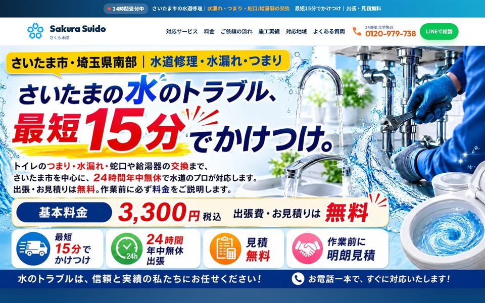 さくら水道の公式サイト